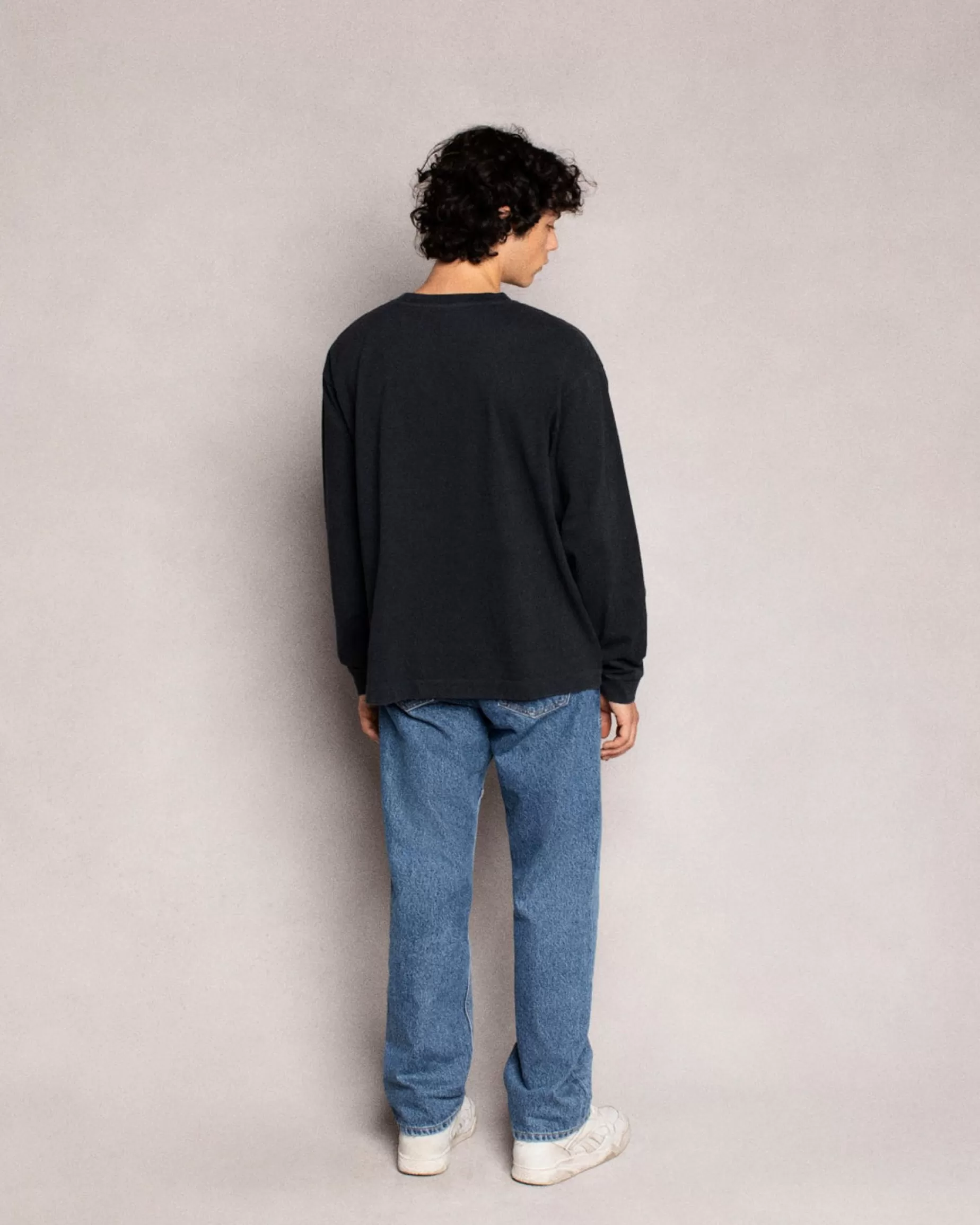 Camiseta Basica L/S (Vintage Black)^Cherry New