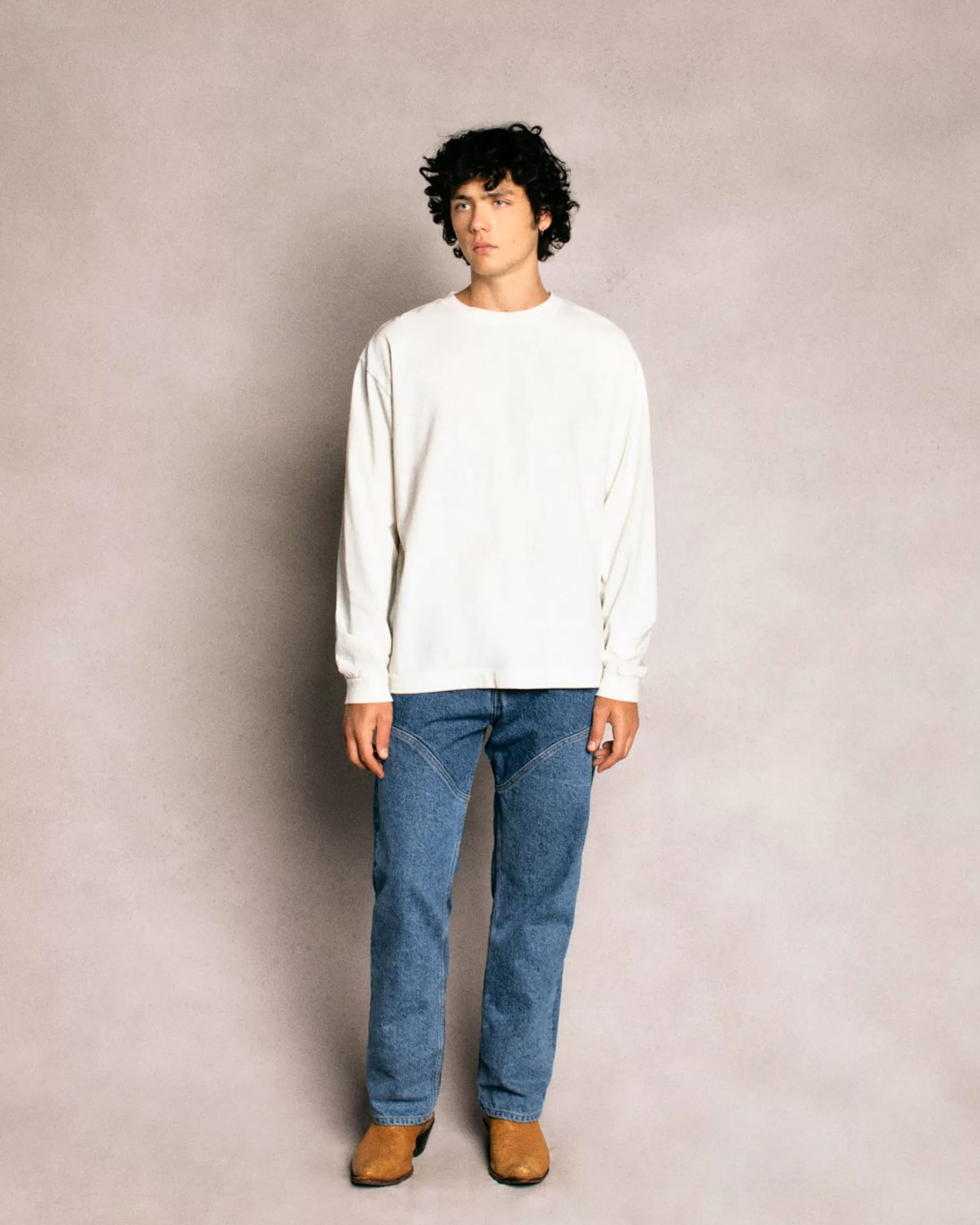 Camiseta Basica L/S (Vintage White)^Cherry Online