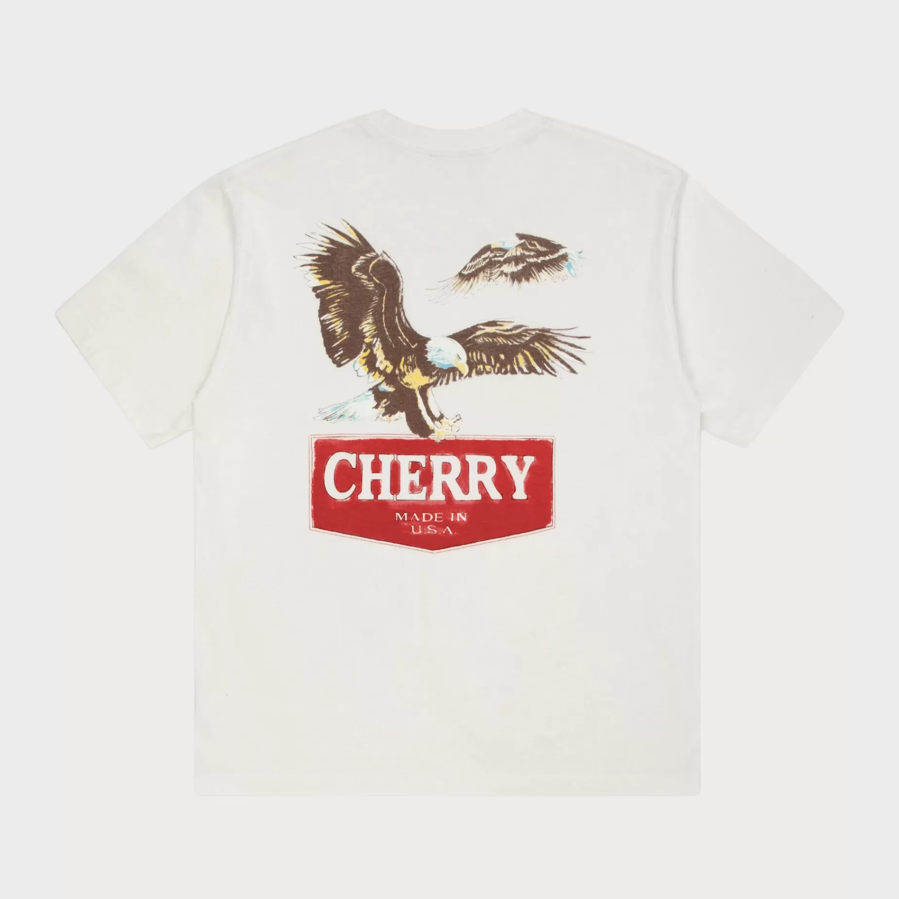 Camiseta Con Bolsillo Soaring Eagle (Blanco Vintage)^Cherry Best