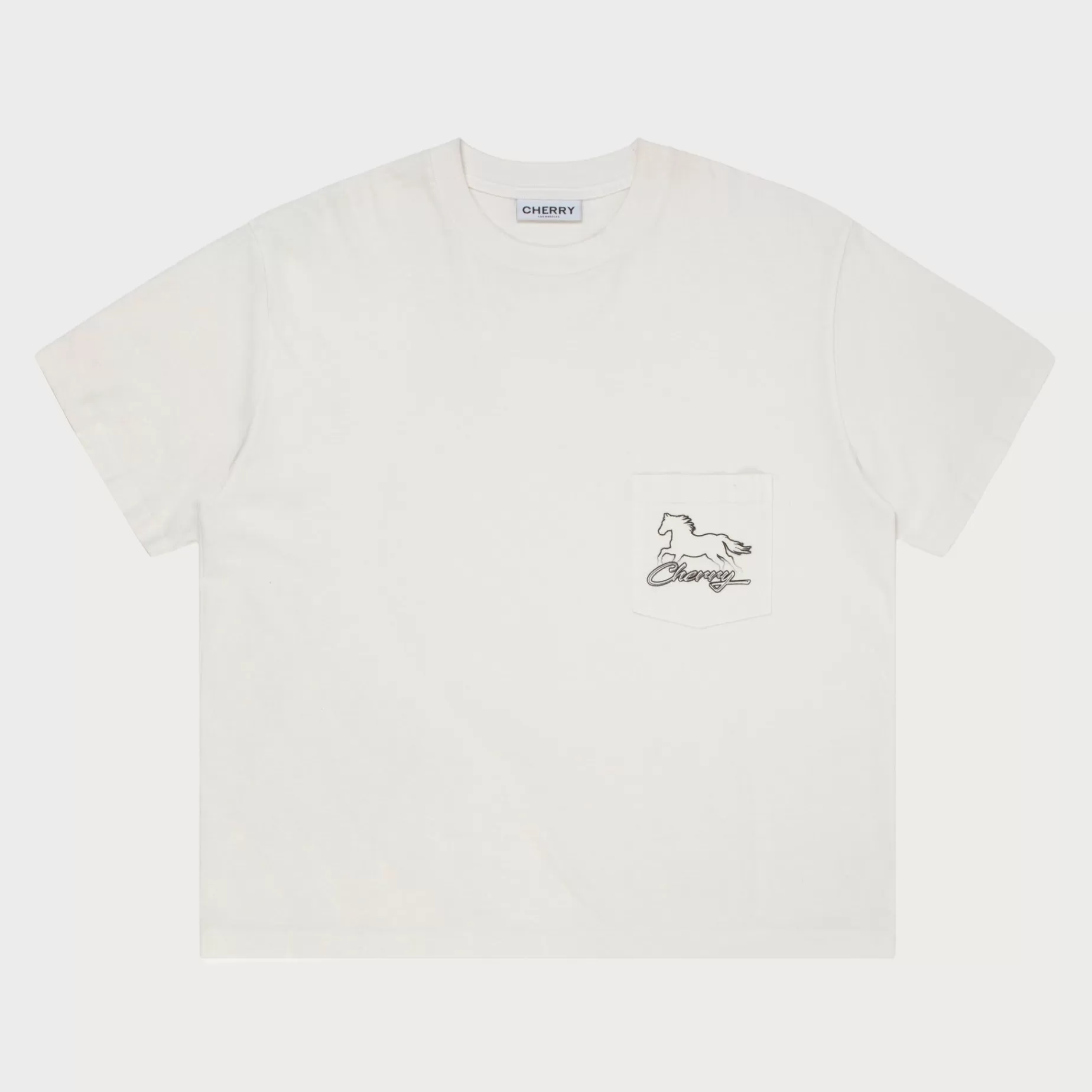 Camiseta Con Bolsillo Stardust Boxy (Blanco Vintage)^Cherry Cheap