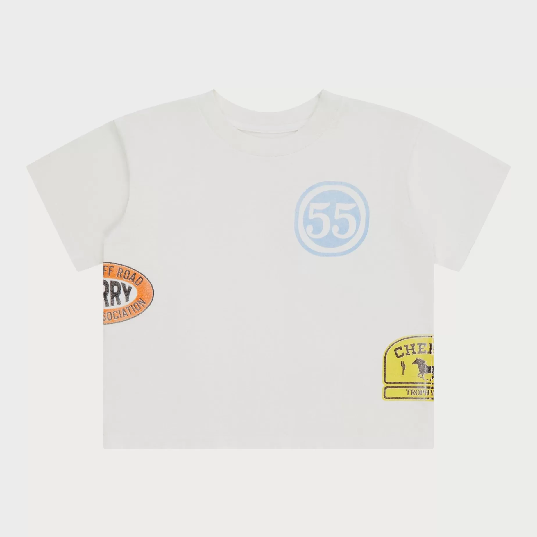 Camiseta Para Bebe Off Road Boxy (Blanco Vintage)^Cherry New