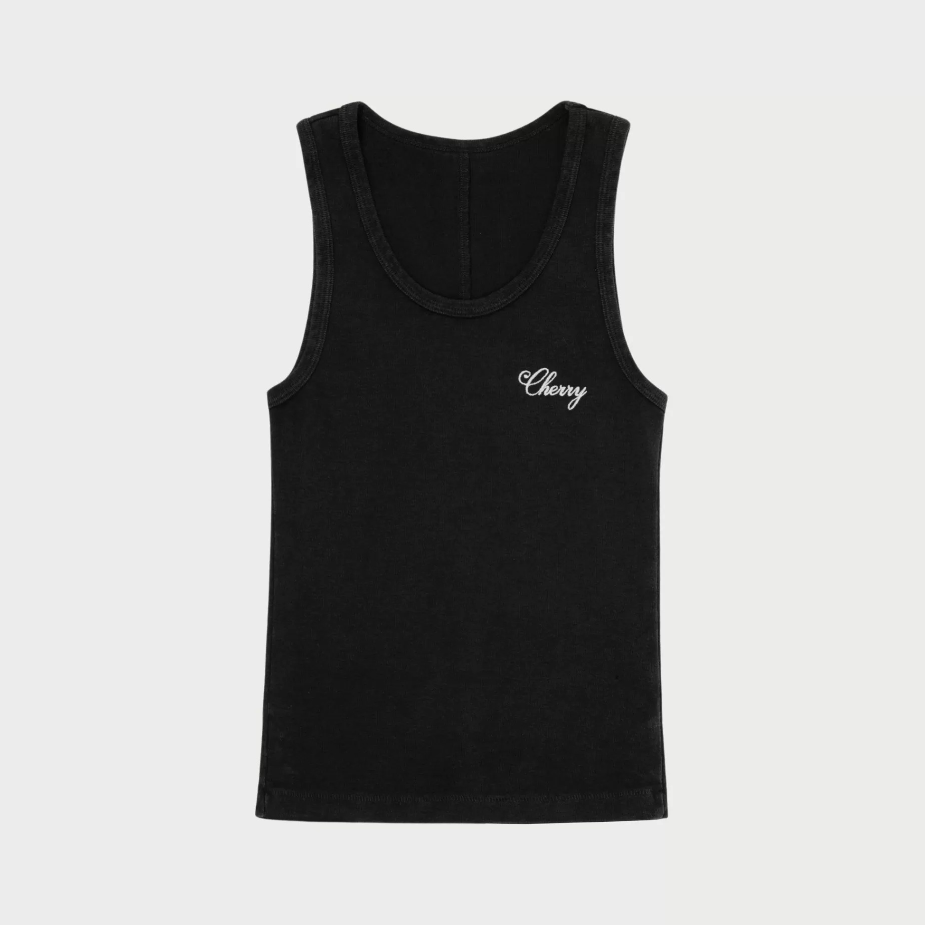 Camiseta Sin Mangas Clasica Americana (Negro Vintage)^Cherry Fashion