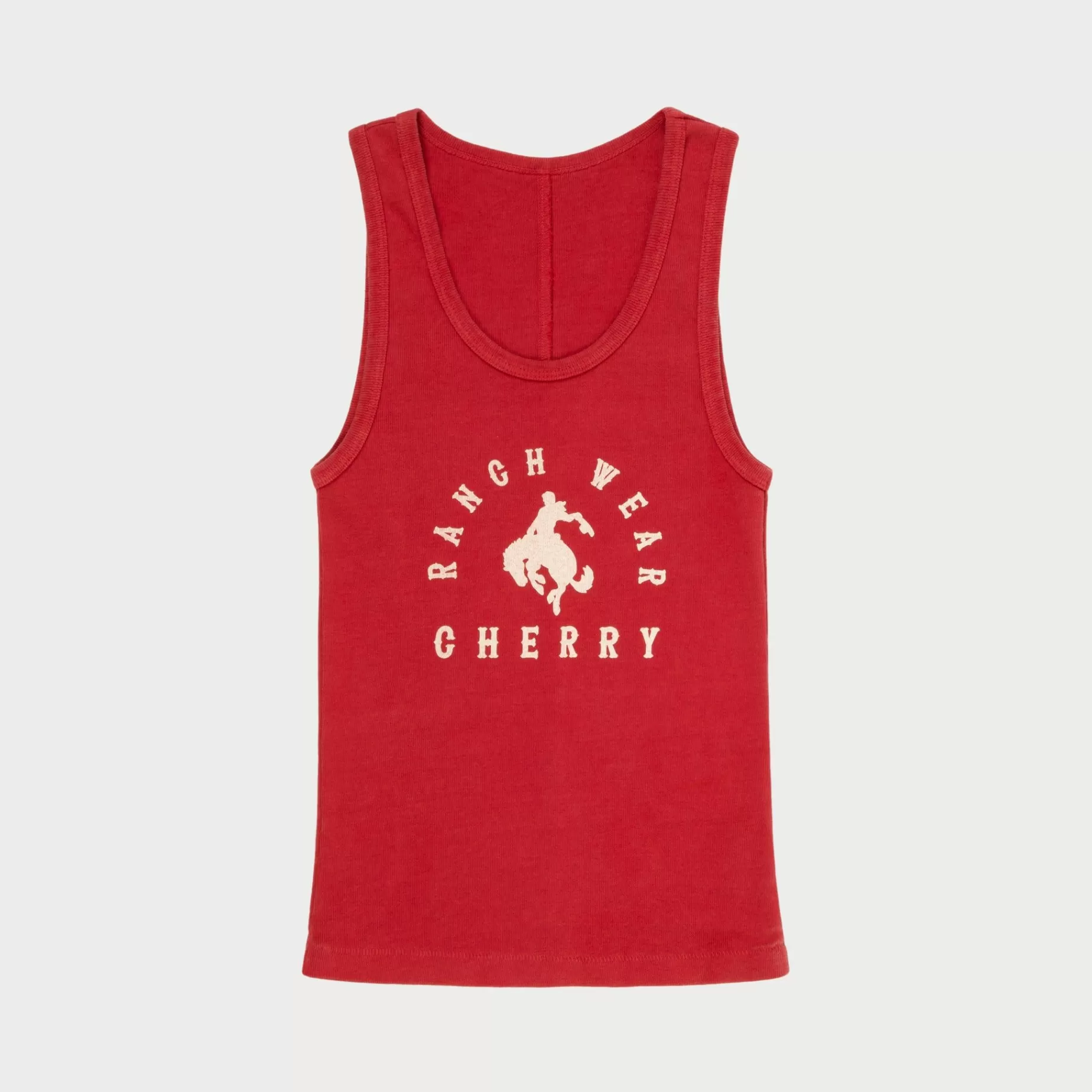 Camiseta Sin Mangas Ranch Wear (Rojo Vintage)^Cherry Hot