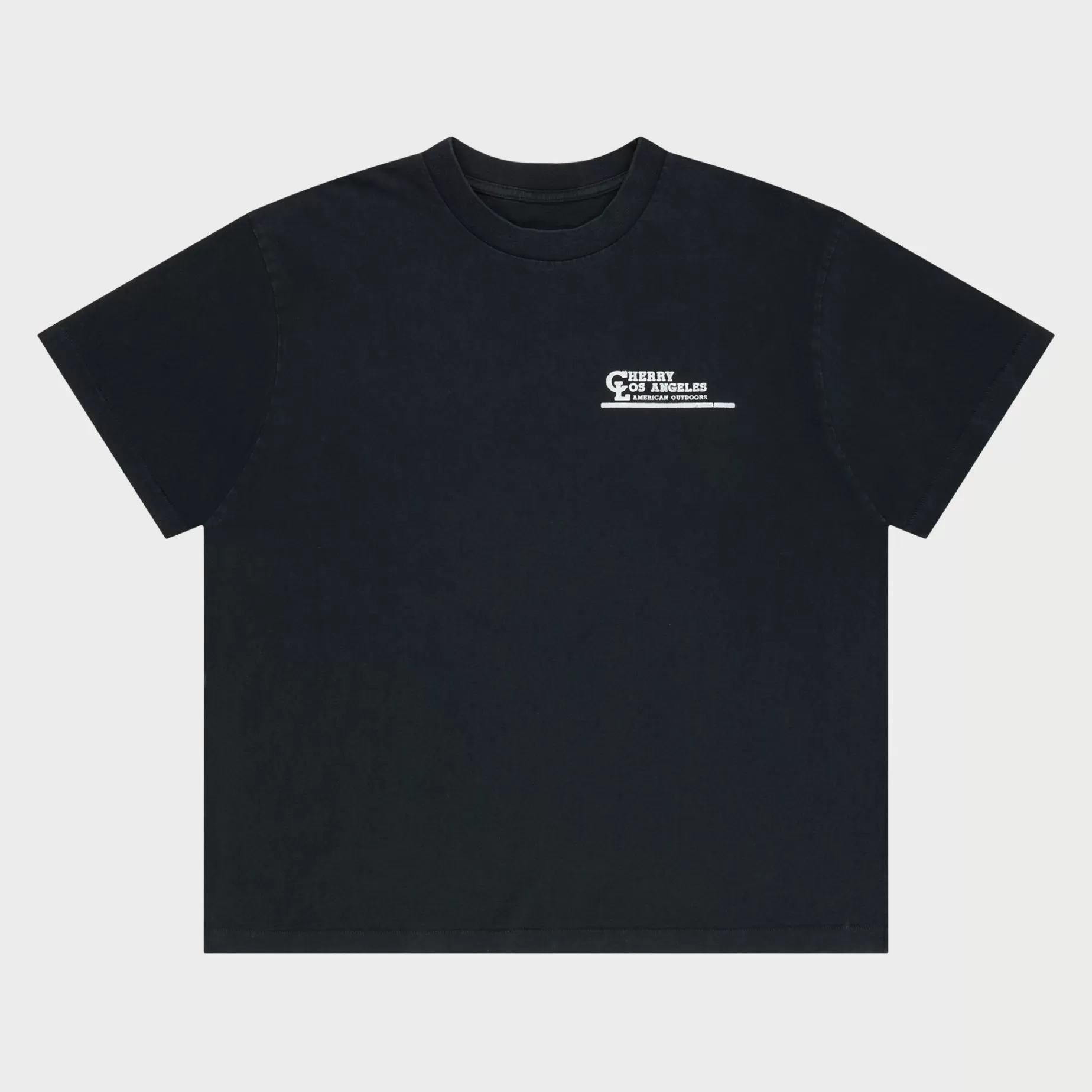 Camiseta Tipo Boxy American Outdoorsman (Negro)^Cherry Outlet