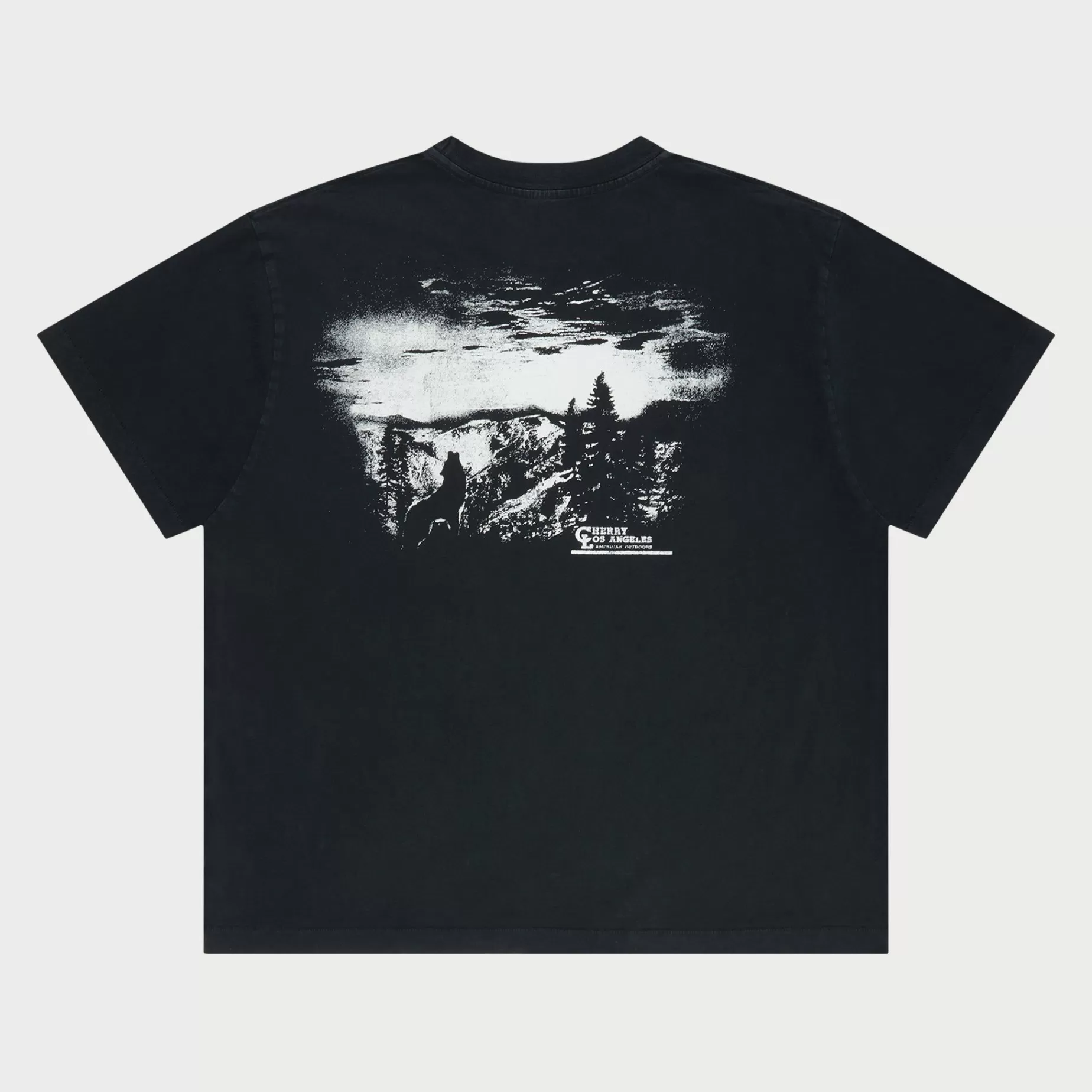 Camiseta Tipo Boxy American Outdoorsman (Negro)^Cherry Outlet