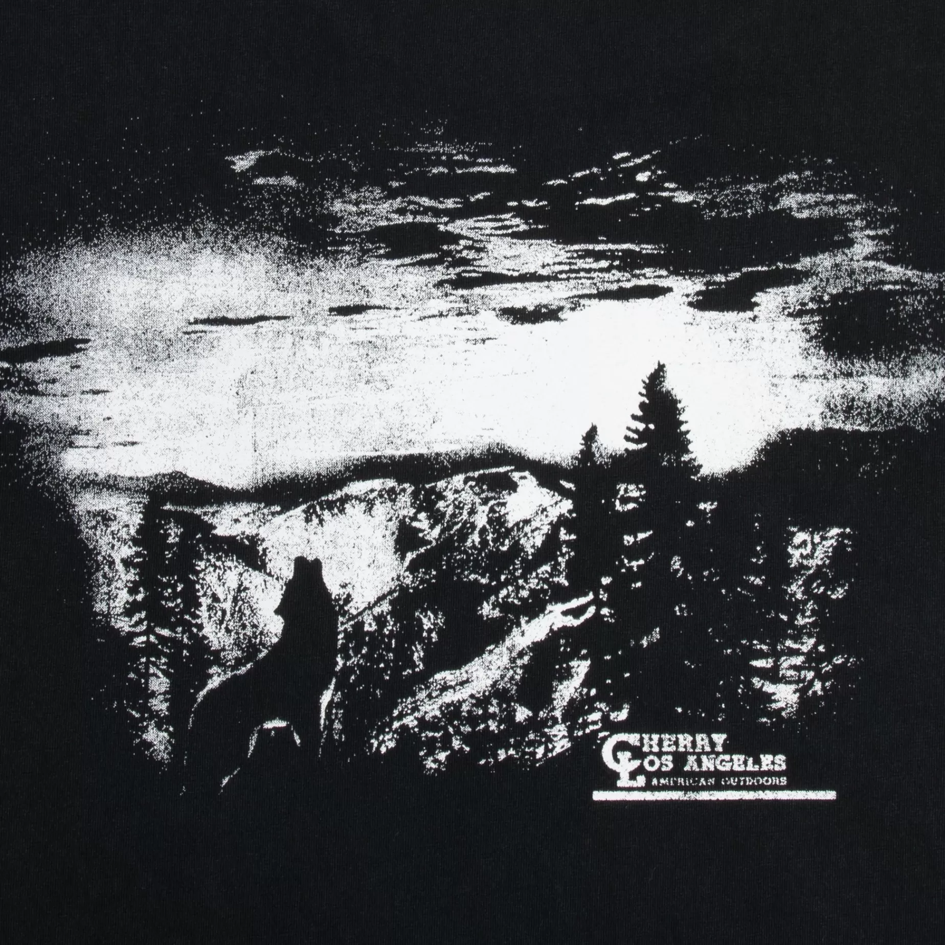 Camiseta Tipo Boxy American Outdoorsman (Negro)^Cherry Outlet