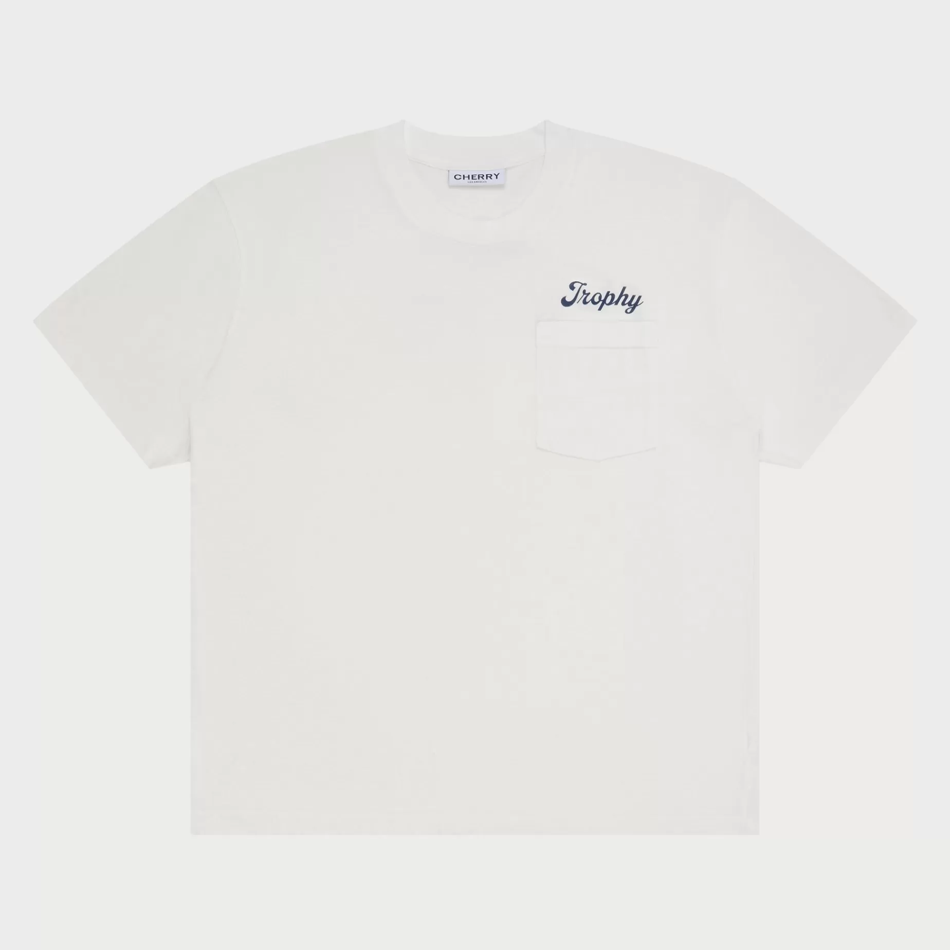 Camiseta Trophy Premium De Algodon Organico (Blanco Vintage)^Cherry Cheap