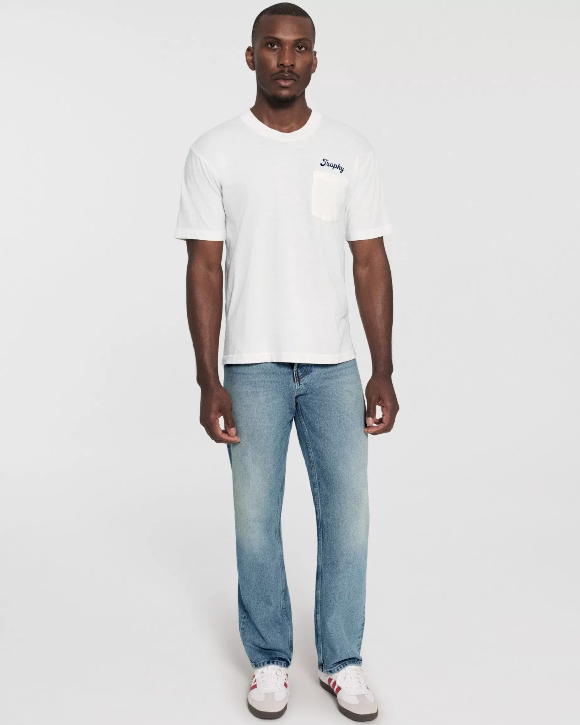 Camiseta Trophy Premium De Algodon Organico (Blanco Vintage)^Cherry Cheap