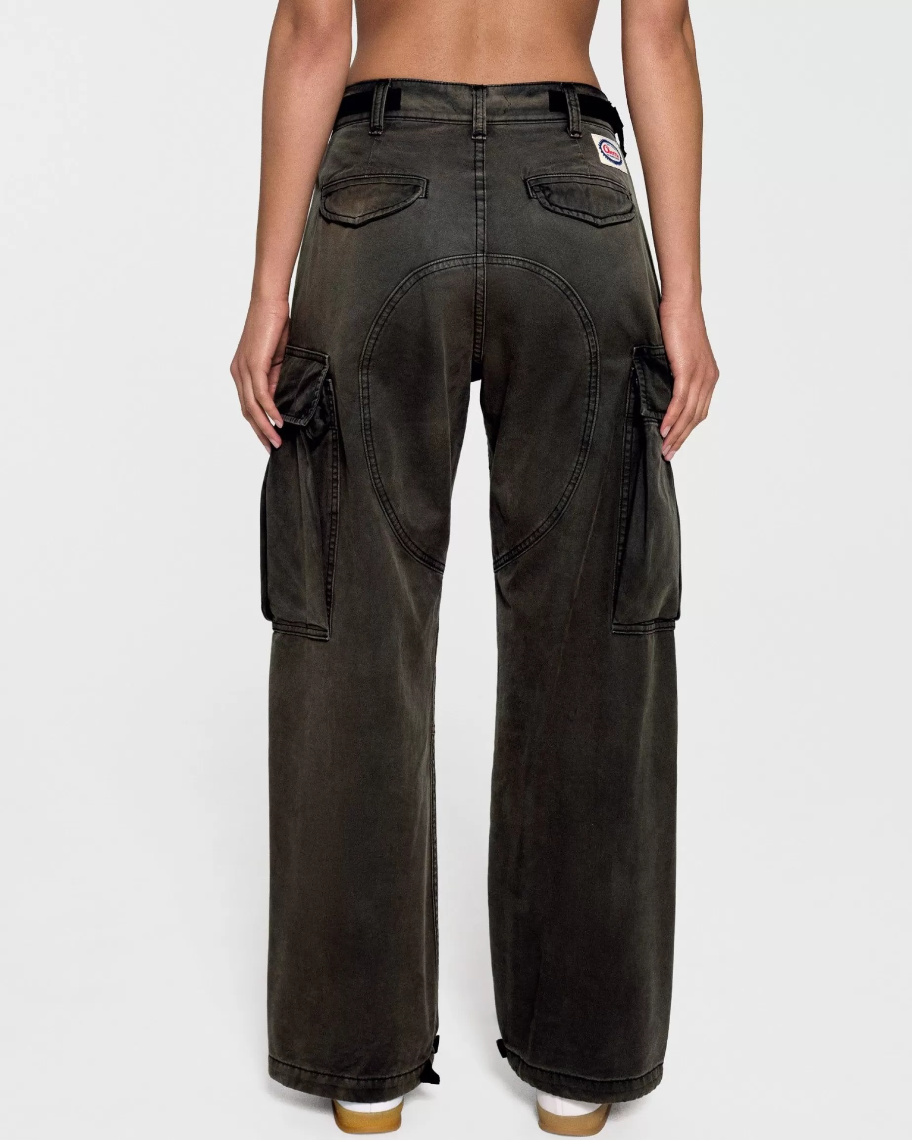 Cargo De Pierna Ancha (Negro Vintage)^Cherry Outlet