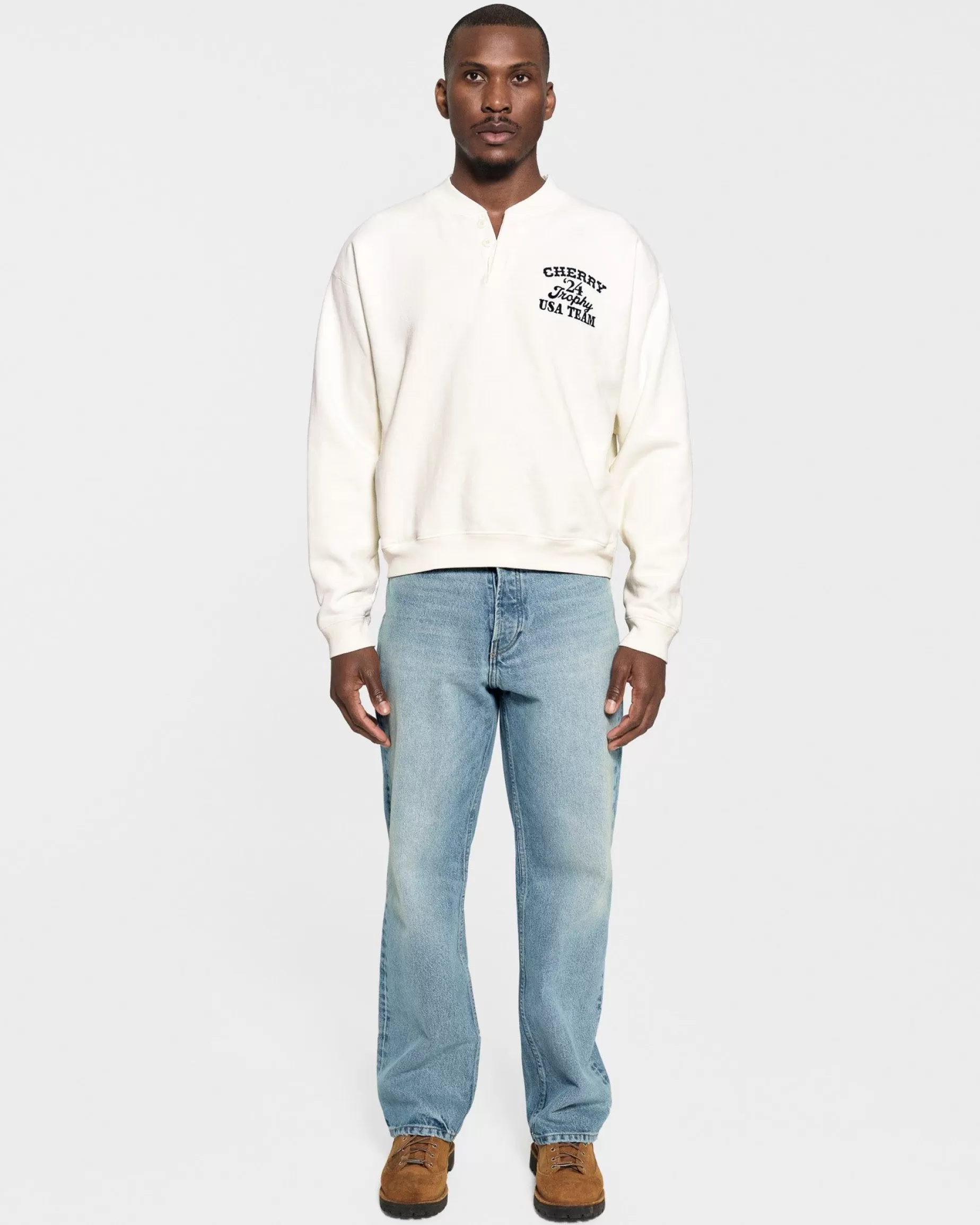 Cuello Redondo Trophy Henley (Blanco Vintage)^Cherry Clearance