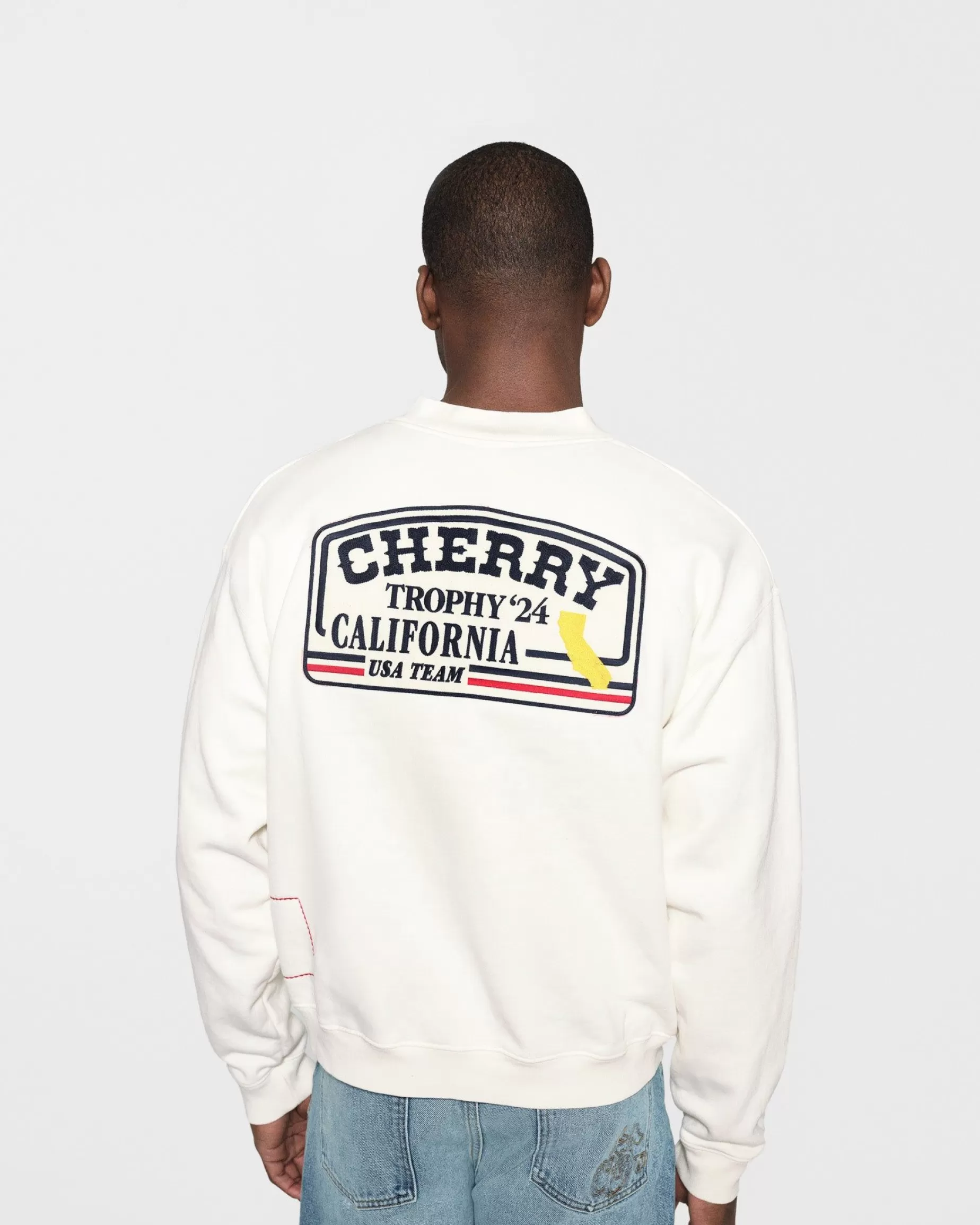 Cuello Redondo Trophy Henley (Blanco Vintage)^Cherry Clearance