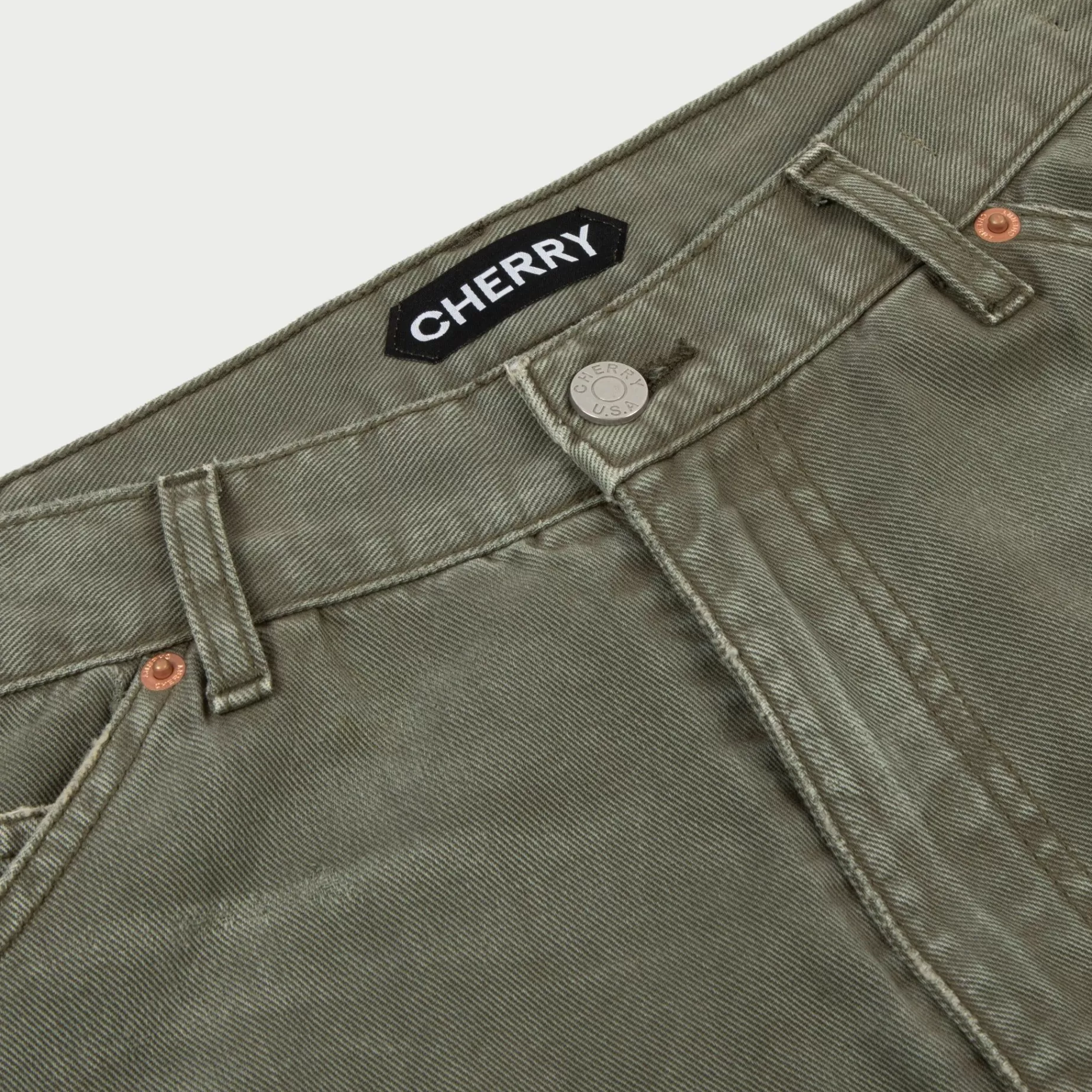 Lona Doble Rodilla (Vintage Olive)^Cherry Clearance