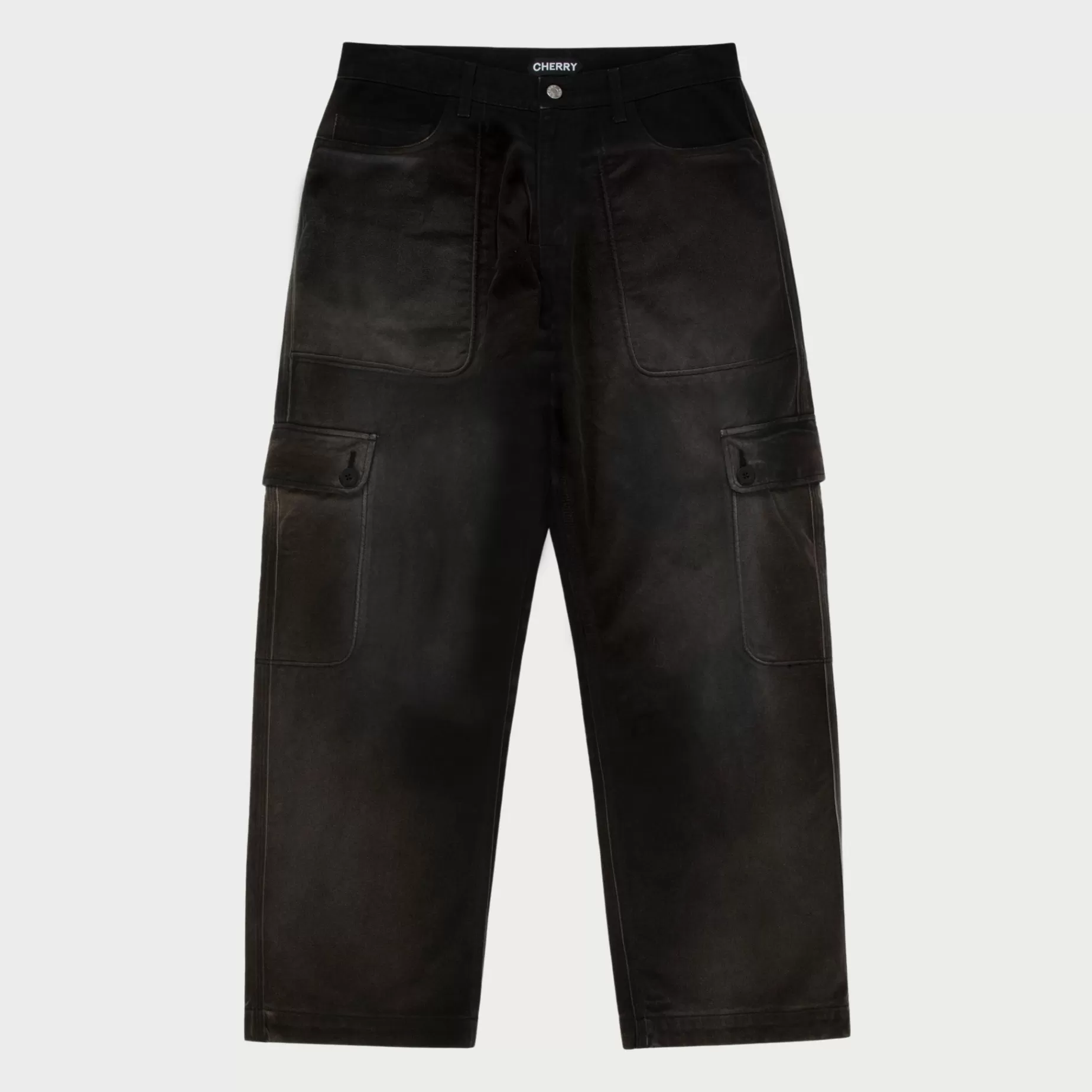 Pantalon Cargo De Seis Bolsillos (Negro Vintage)^Cherry Online