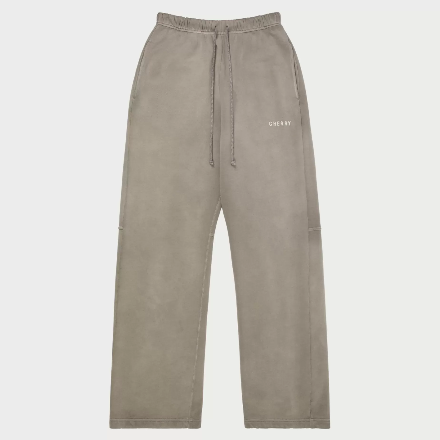 Pantalones Deportivos De Paracaidas Con Logotipo Basico (Humo)^Cherry New