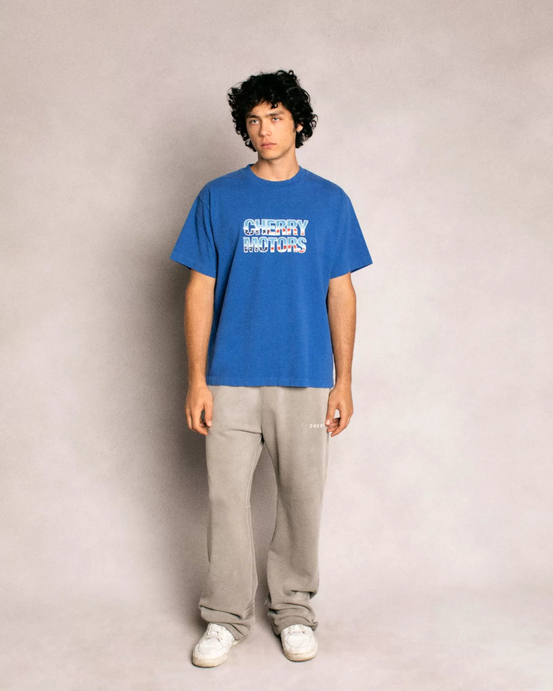 Pantalones Deportivos De Paracaidas Con Logotipo Basico (Humo)^Cherry New