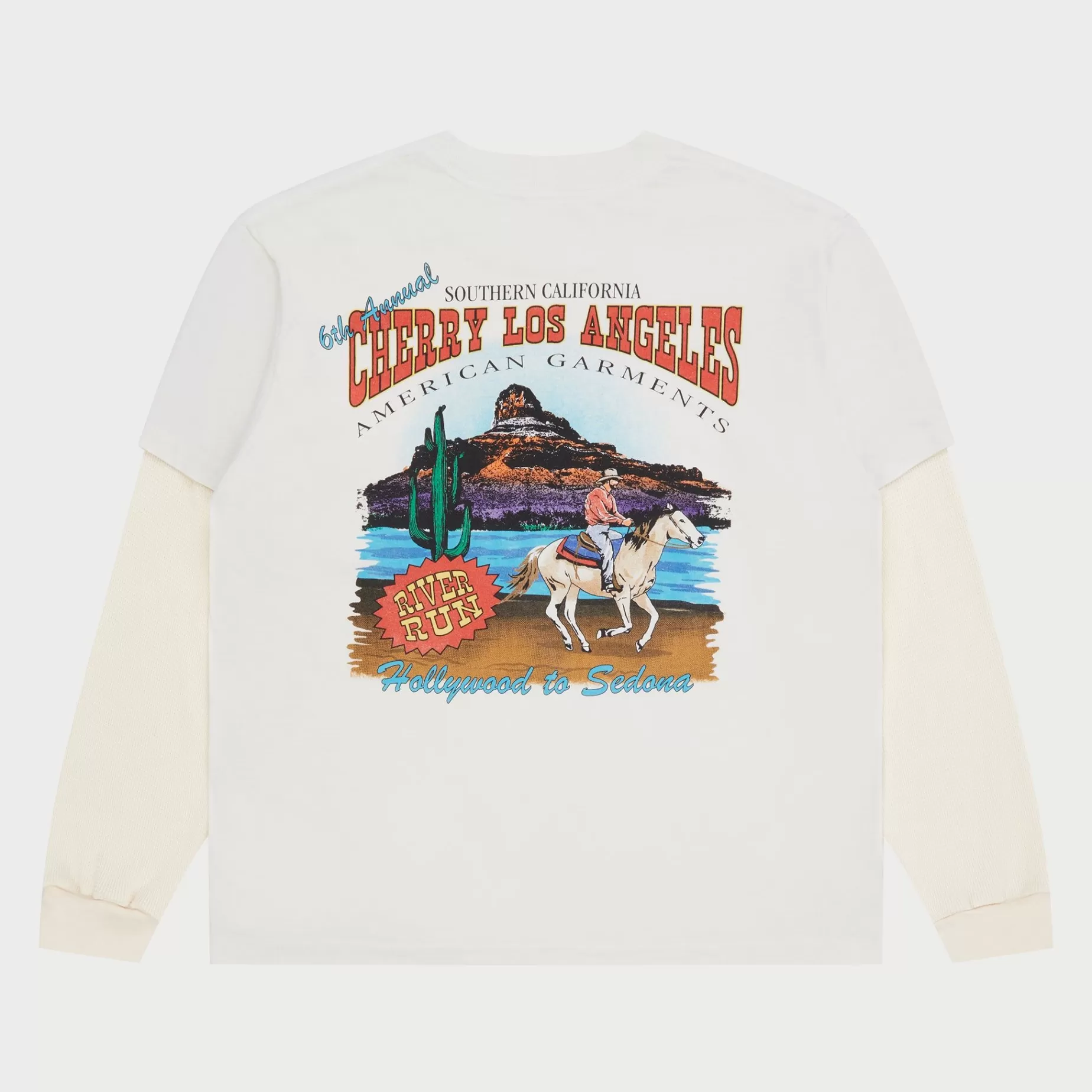 River Run Boxy Pocket Thermal L/S (Vintage Blanco)^Cherry Cheap