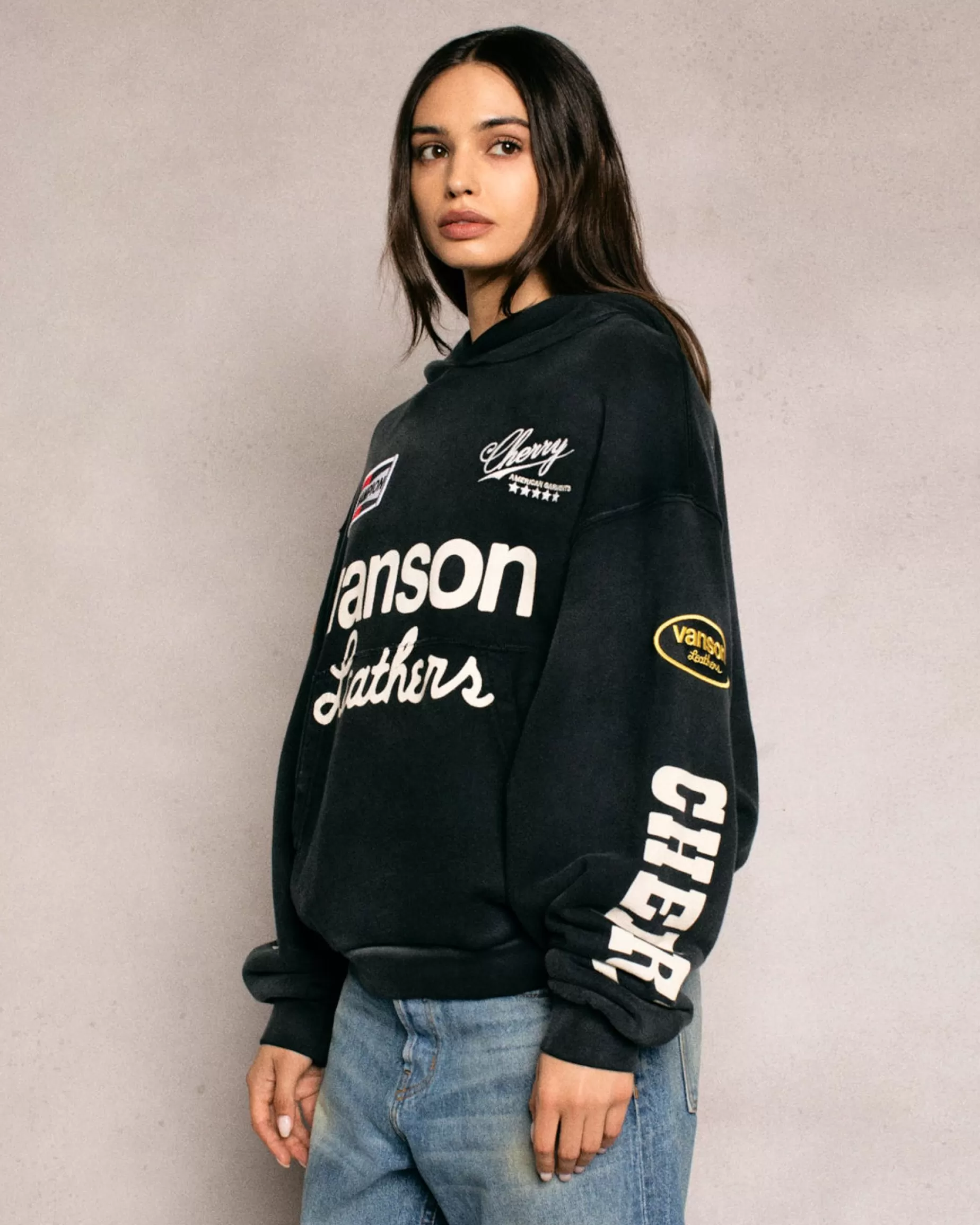 Sudadera Con Capucha Vanson (Negro Vintage)^Cherry Discount