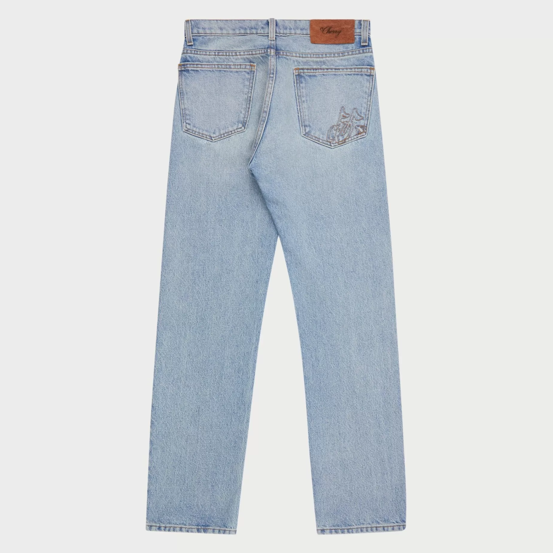 Vaqueros De Mezclilla Con Pierna Recta Y 5 Bolsillos (George Wash)^Cherry Sale